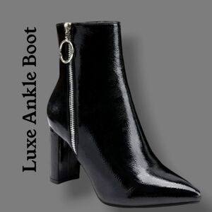 🛑BOGO 🆕Luxe Black Patent High Ankle Boot